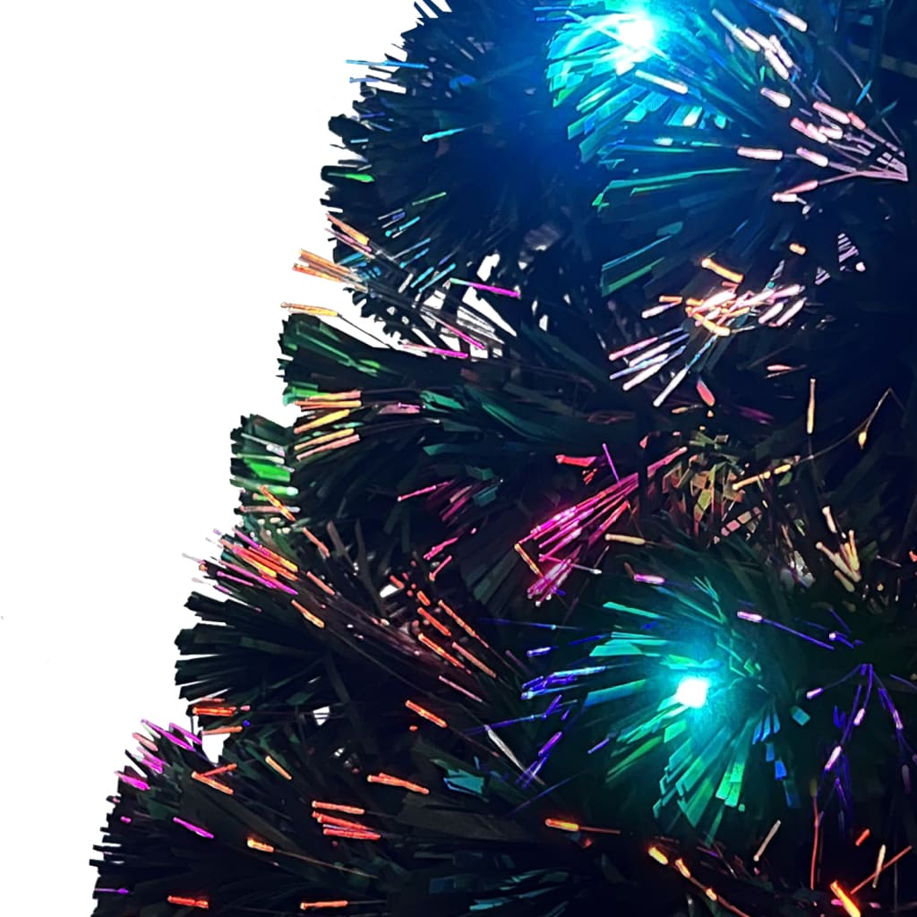 vidaXL Osvetlený vianočný stromček so stojanom 180 cm, optické vlákno