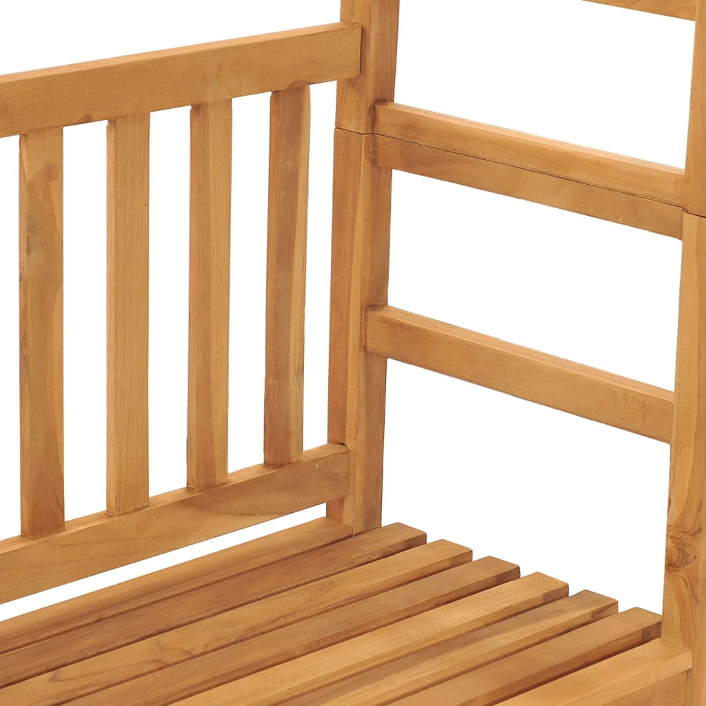 vidaXL Záhradná lavička s pergolou 115 cm masívne tíkové drevo
