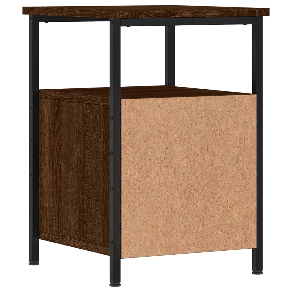 vidaXL Nočný stolík hnedý dub 34x35,5x50 cm kompozitné drevo