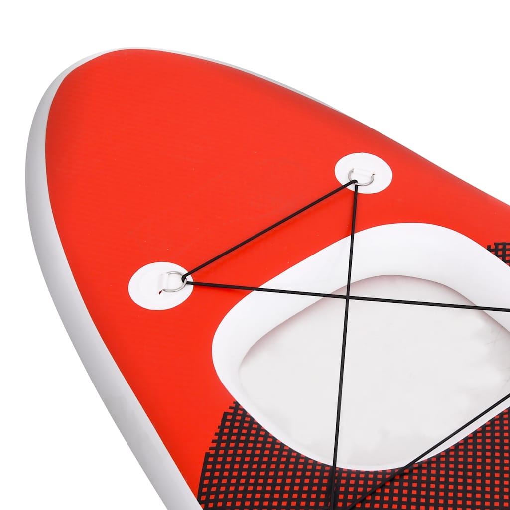 vidaXL Nafukovací Stand up paddleboard červený 330x76x10 cm