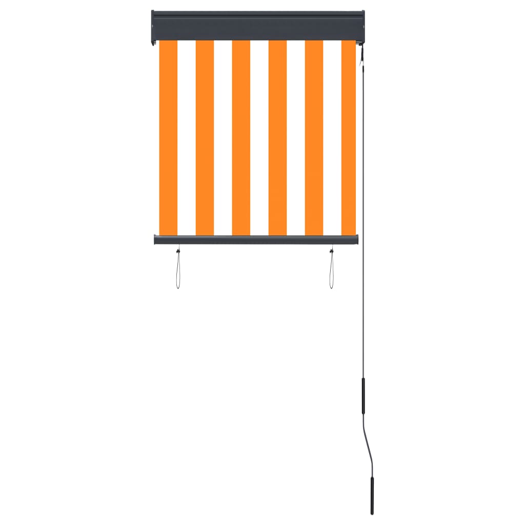 vidaXL Vonkajšia zatemňovacia roleta 60x250 cm biela a oranžová