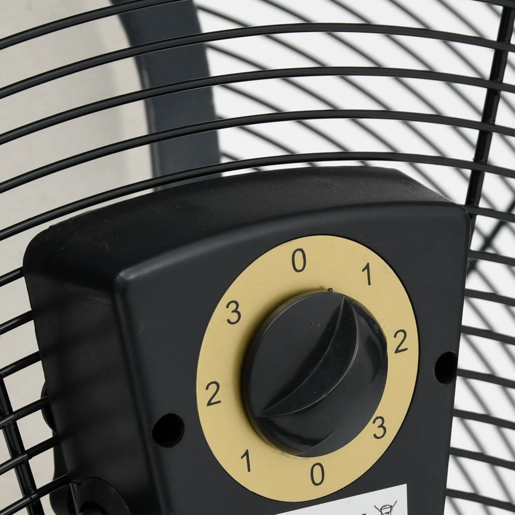vidaXL Priemyselný bubnový ventilátor 77 cm 240 W čierny