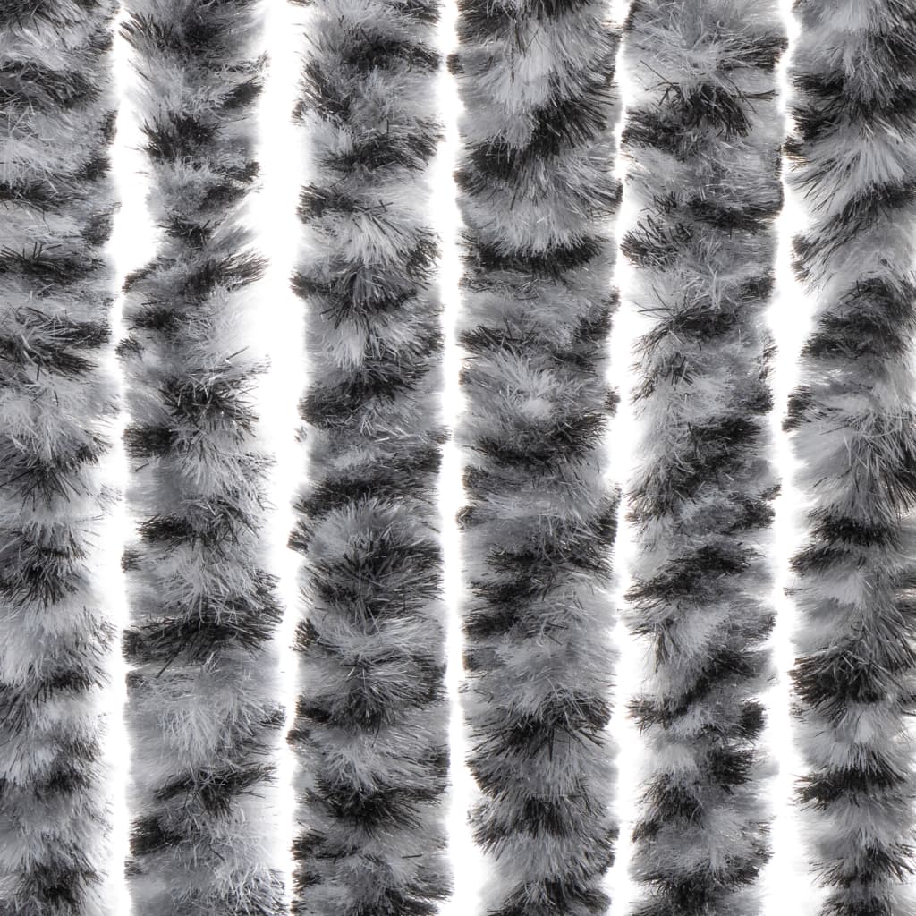 vidaXL Záves proti hmyzu sivý, čierny a biely 56x185 cm ženilka
