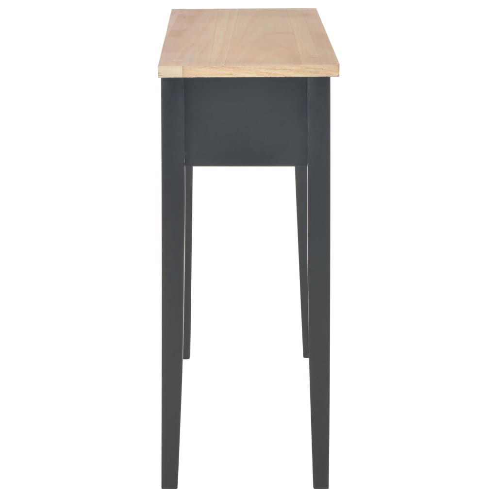 vidaXL Toaletný konzolový stolík, čierny 79x30x74 cm, drevo