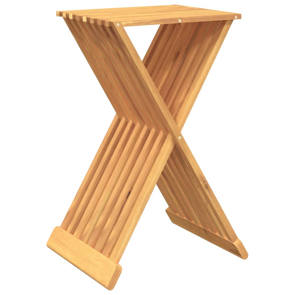 vidaXL Skladacia stolička 40x32,5x70 cm tíkový masív