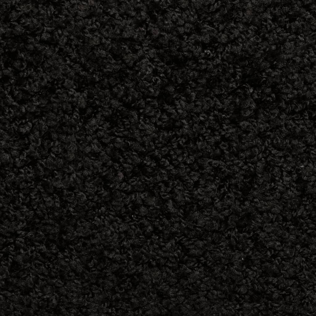 vidaXL Kobercové nášľapy na schody 15 ks, 65x21x4 cm, čierne
