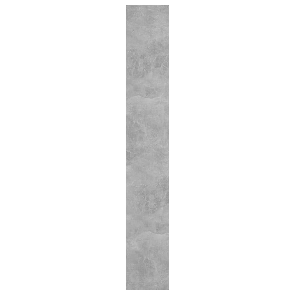 vidaXL Knižnica/deliaca stena betónová sivá 60x30x198 cm