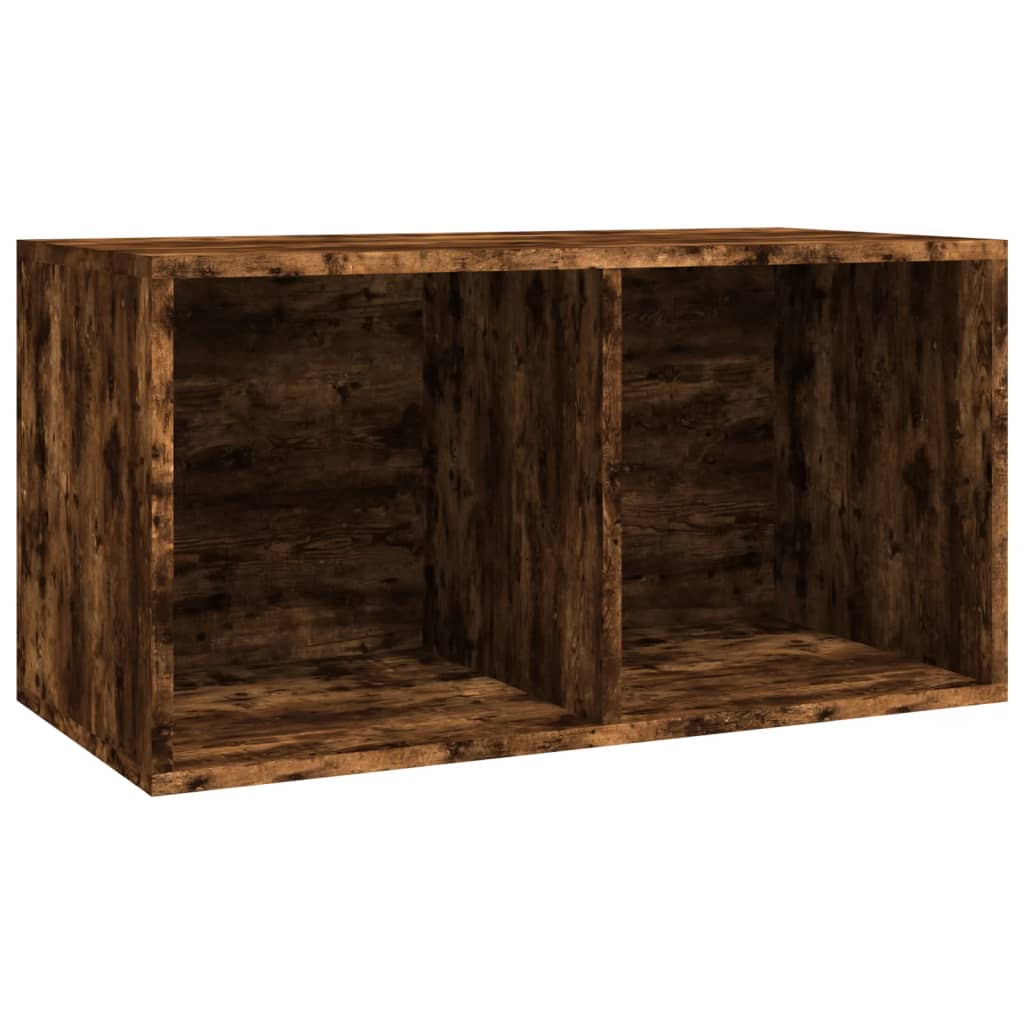 vidaXL Úložný box na vinyly, tmavý dub 71x34x36 cm, kompozitné drevo