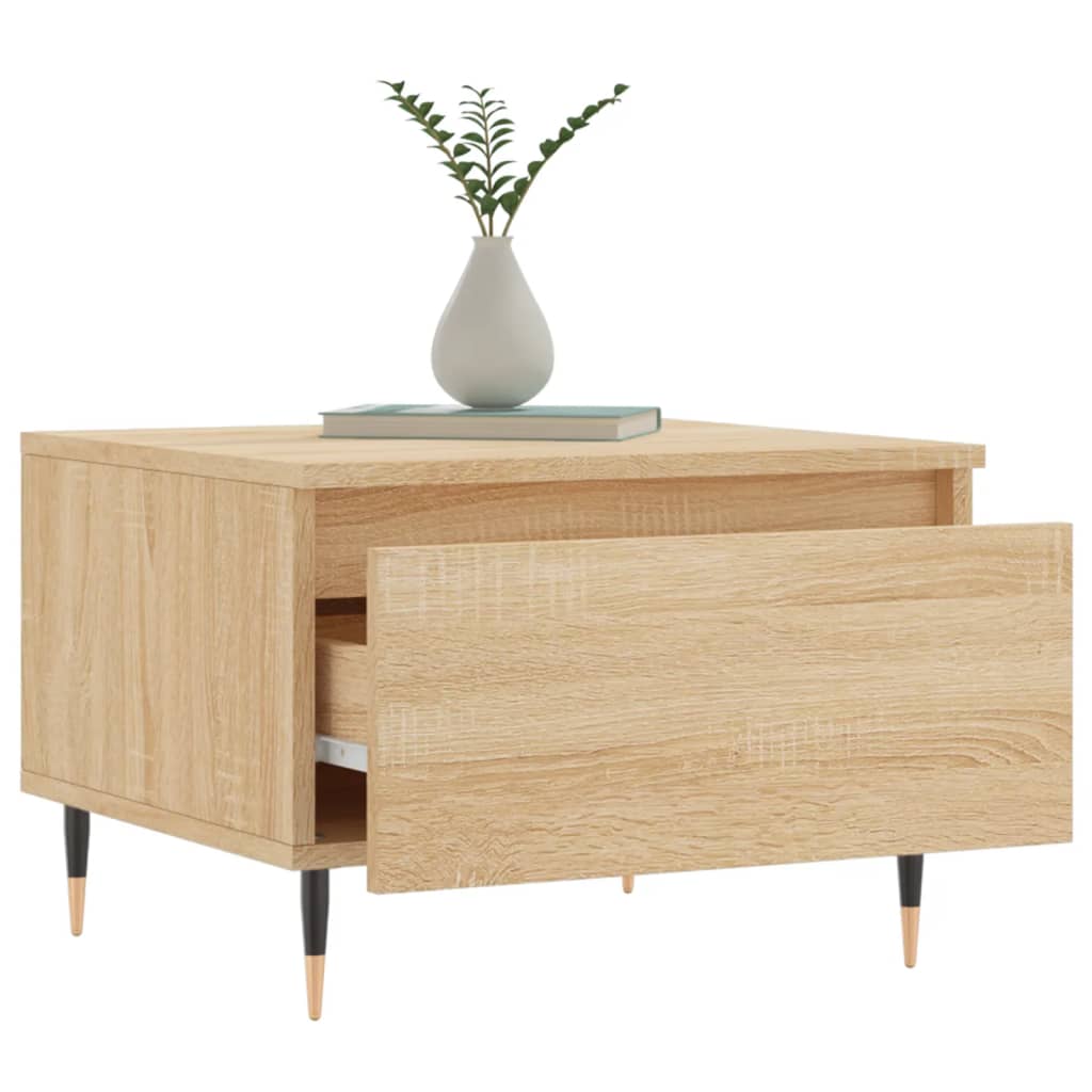 vidaXL Konferenčný stolík dub sonoma 50x46x35 cm kompozitné drevo