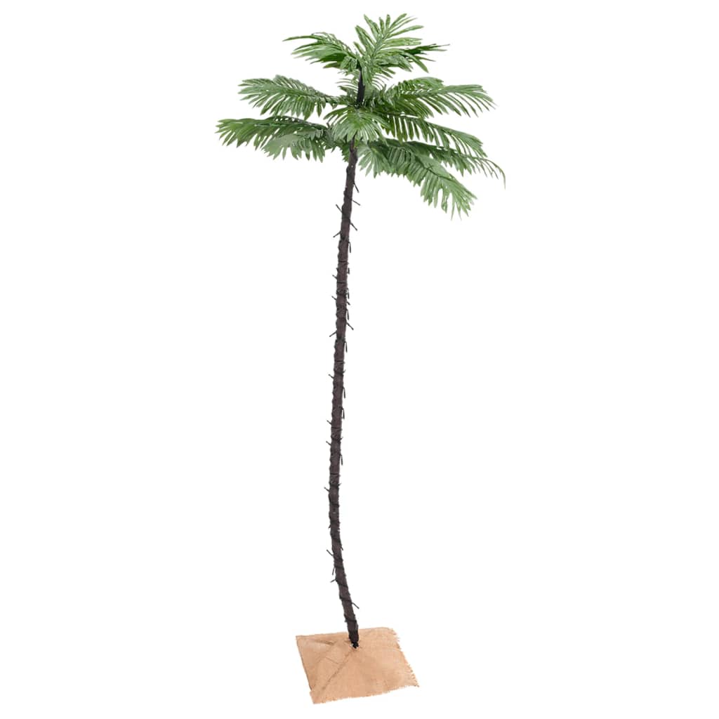 vidaXL LED strom s dizajnom palmy 192 teplých bielych LED 300 cm
