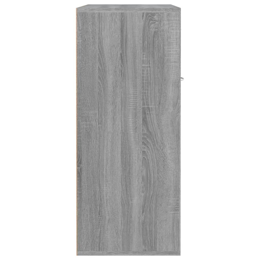 vidaXL Botník sivý dub sonoma 60x35x84 cm spracované drevo