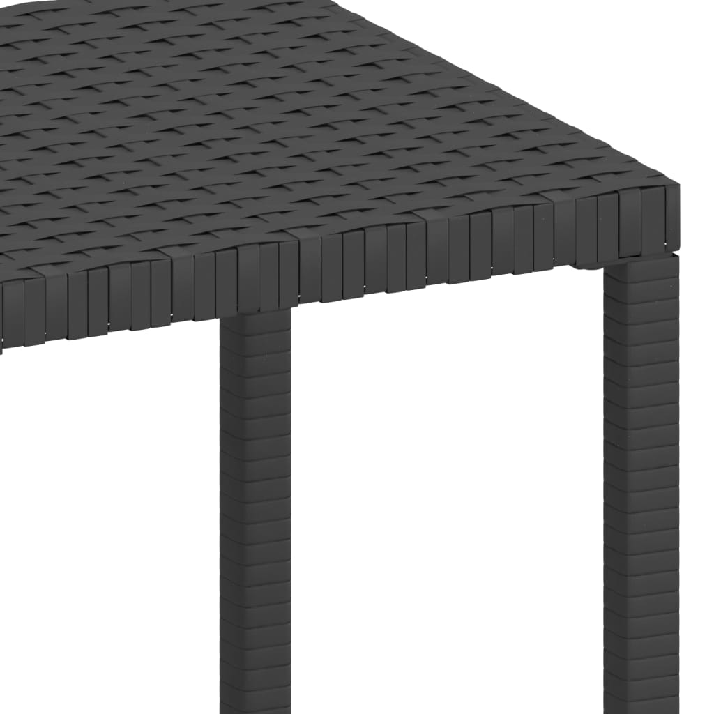 vidaXL Záhradné ležadlá 2 ks so stolíkom polyratan čierne