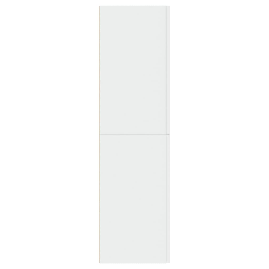 vidaXL TV skrinky 2 ks, biele 30,5x30x110 cm, kompozitné drevo
