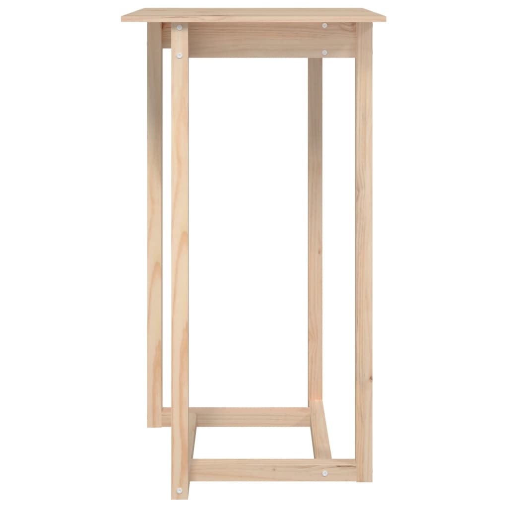 vidaXL Barový stolík 60x60x110 cm masívne borovicové drevo