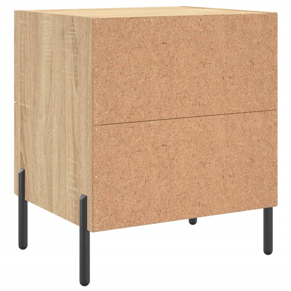 vidaXL Nočný stolík dub sonoma 40x35x47,5 cm kompozitné drevo