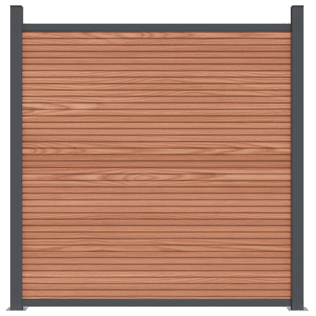vidaXL Plotový panel hnedý 1564x186 cm WPC