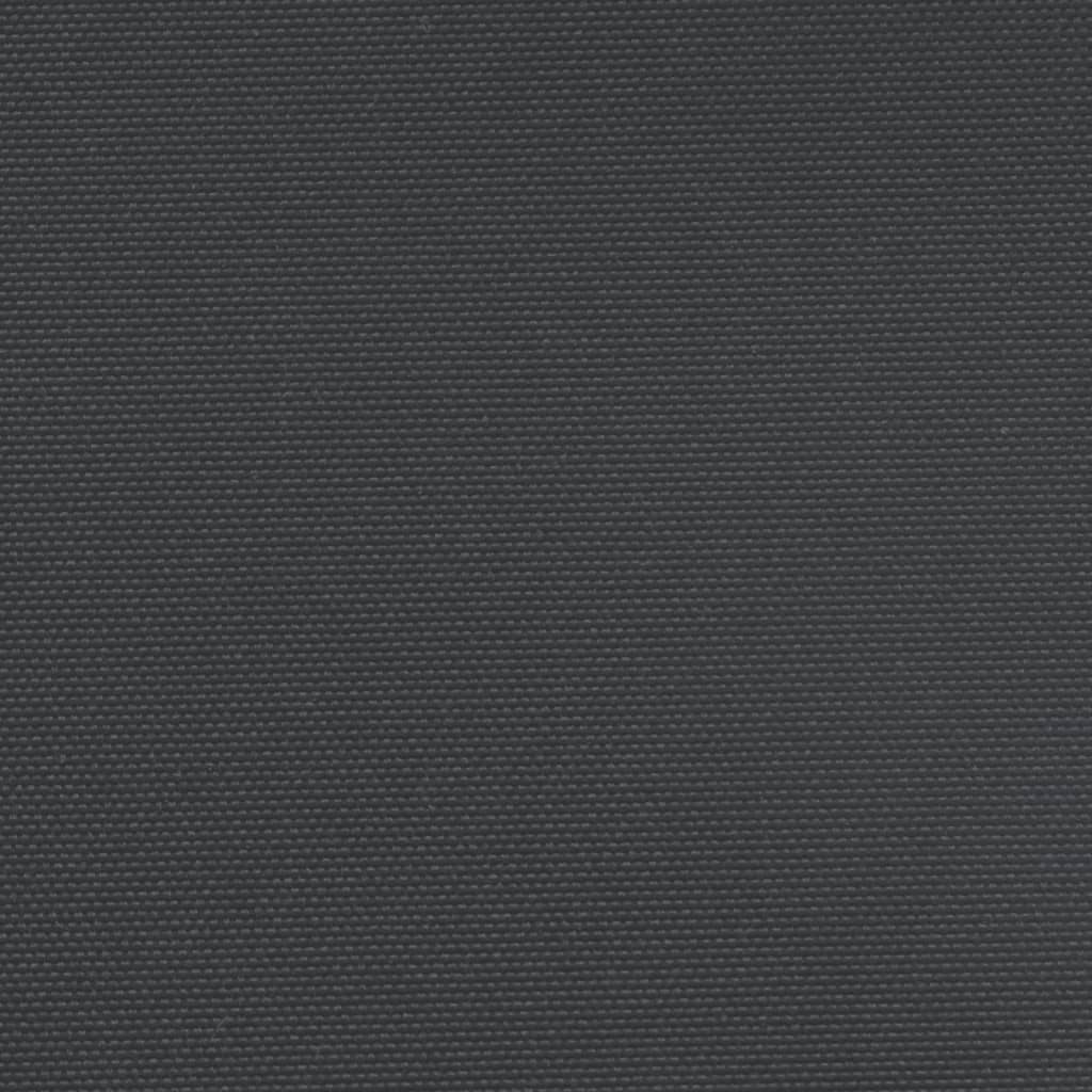 vidaXL Zaťahovacia bočná markíza čierna 120x1200 cm