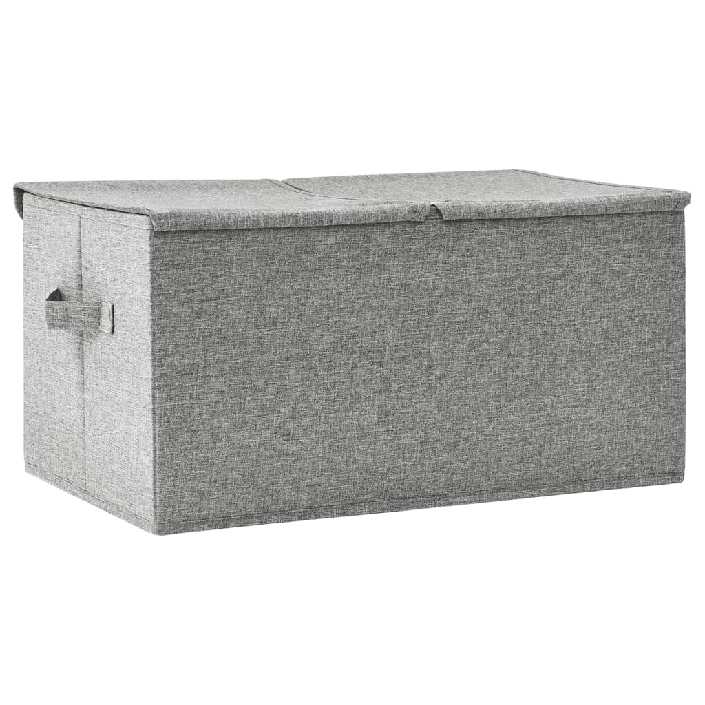 vidaXL Úložný box látkový 50x30x25 cm sivý