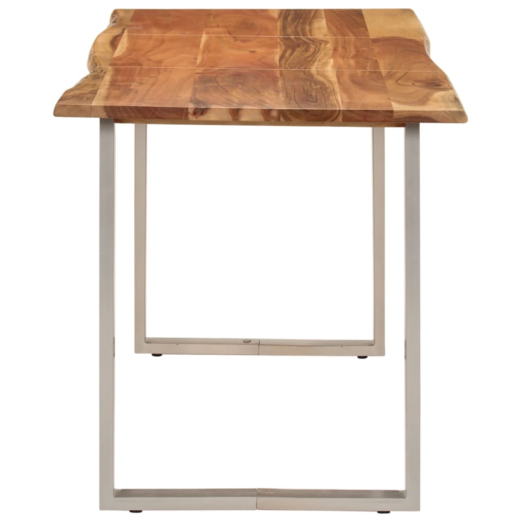 vidaXL Jedálenský stôl 140x70x76 cm masívne akáciové drevo