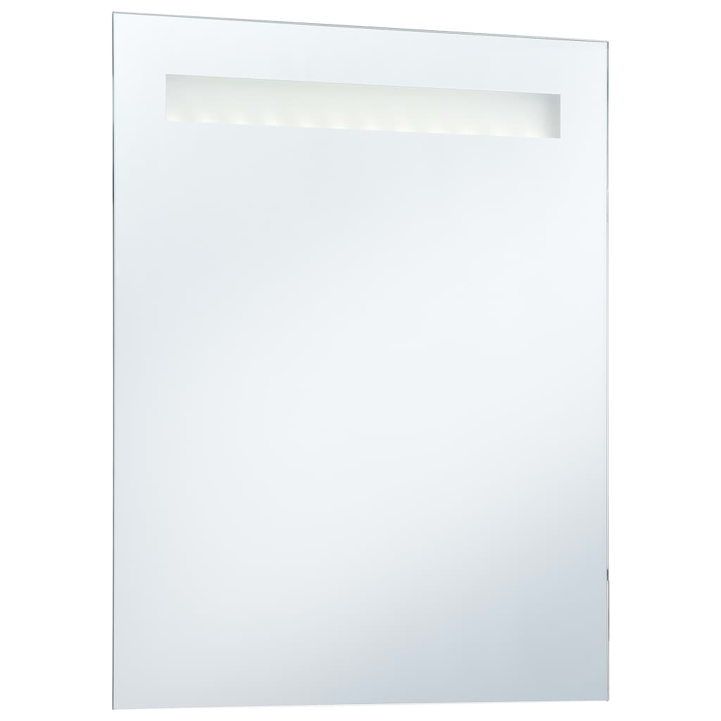 vidaXL Kúpeľňové nástenné zrkadlo s LED osvetlením 50x60 cm