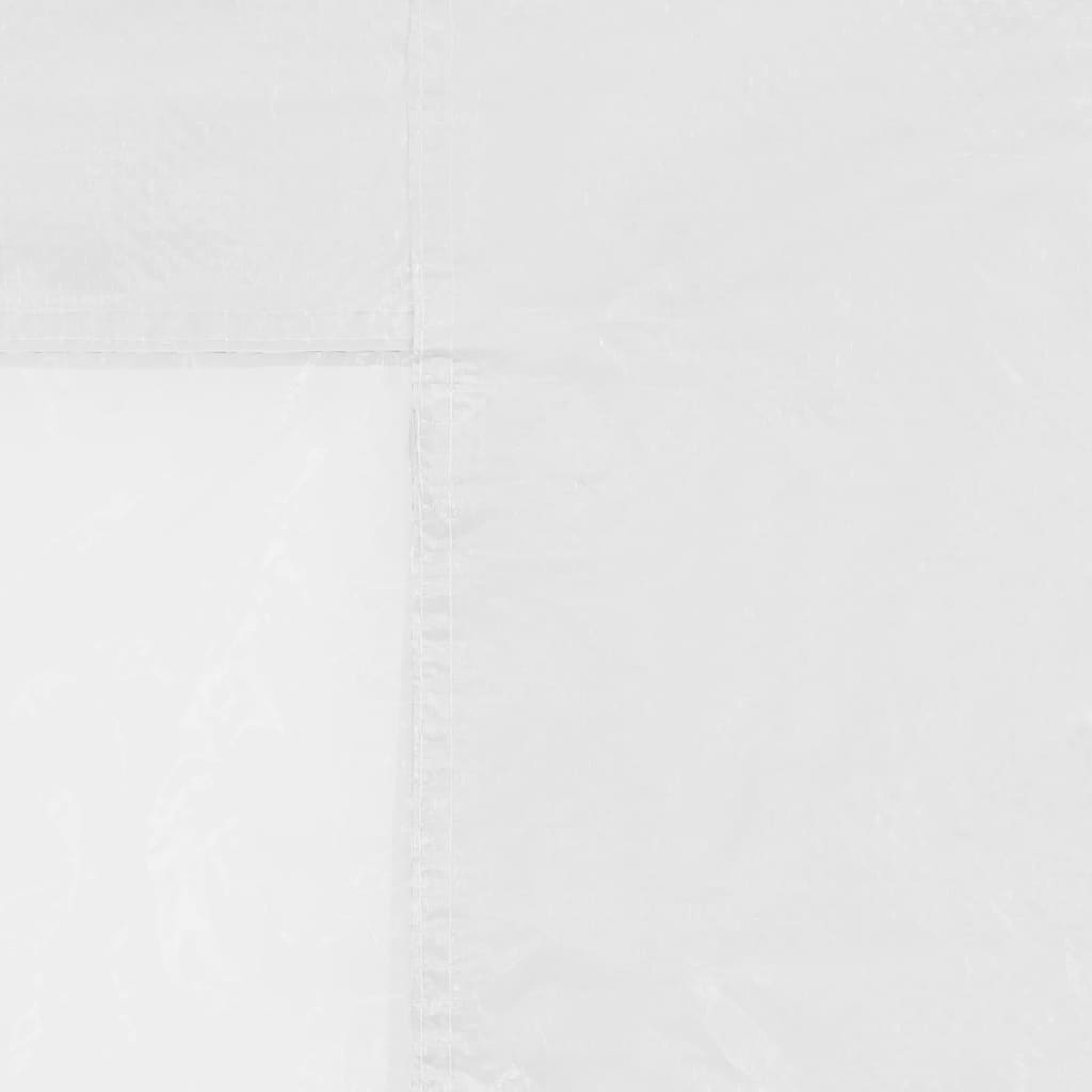 vidaXL Bočné steny na párty stan 2 ks, s okienkom, biele