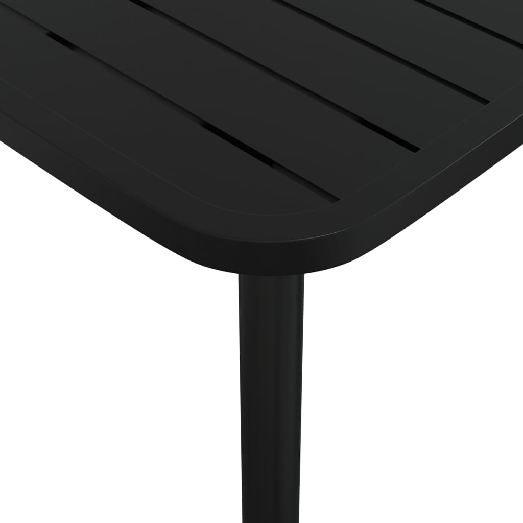 vidaXL Záhradný stôl antracitový 50x50x71 cm oceľ