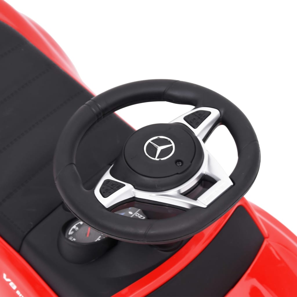 vidaXL Odrážacie auto Mercedes-Benz C63 červené