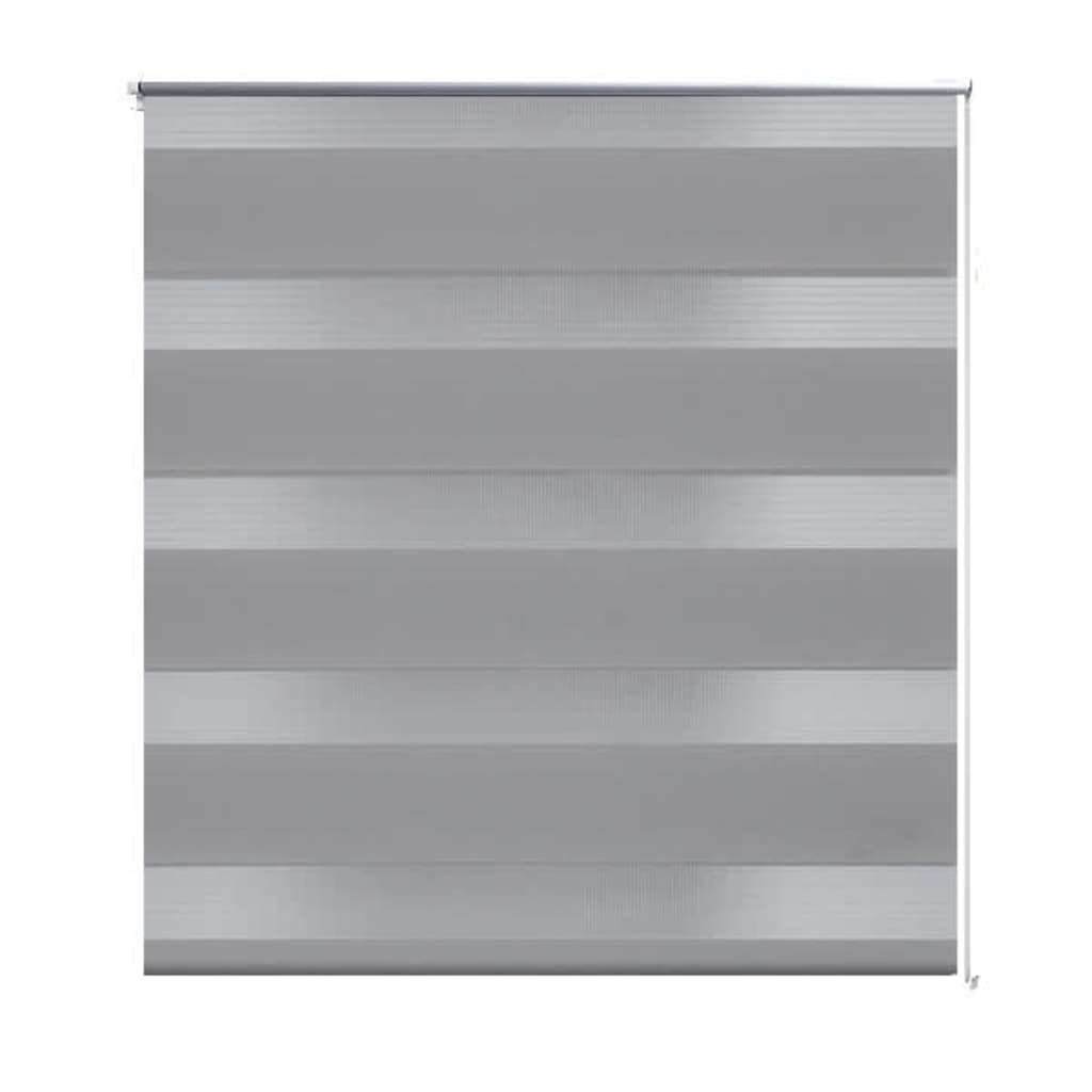 Roleta vzor zebra, 140 x 175 cm, sivá