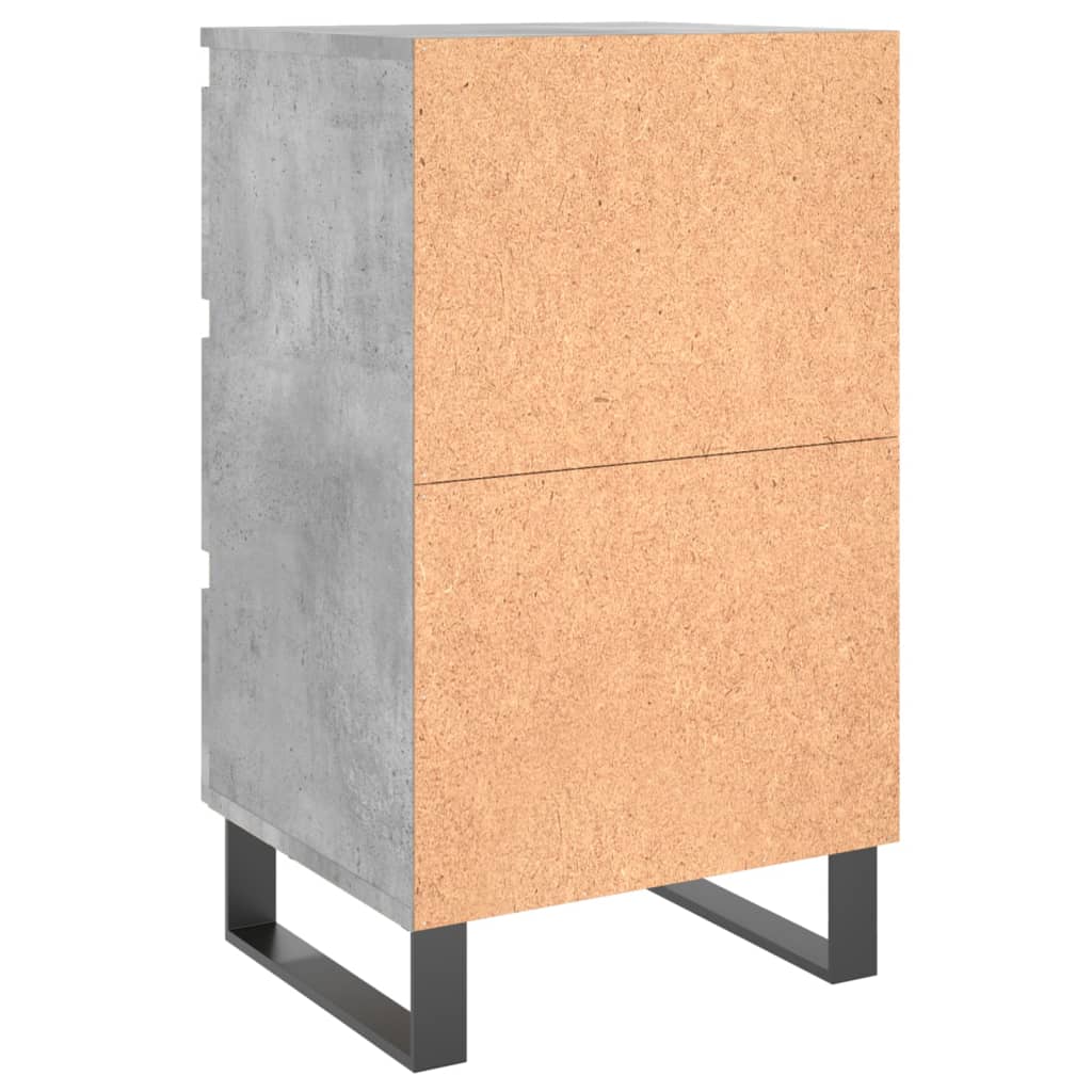 vidaXL Nočné stolíky 2 ks betónovo sivé 40x35x69 cm kompozitné drevo