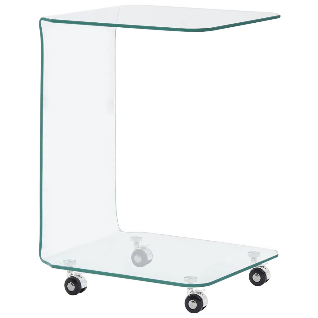 vidaXL Konferenčný stolík 45x40x63 cm, tvrdené sklo