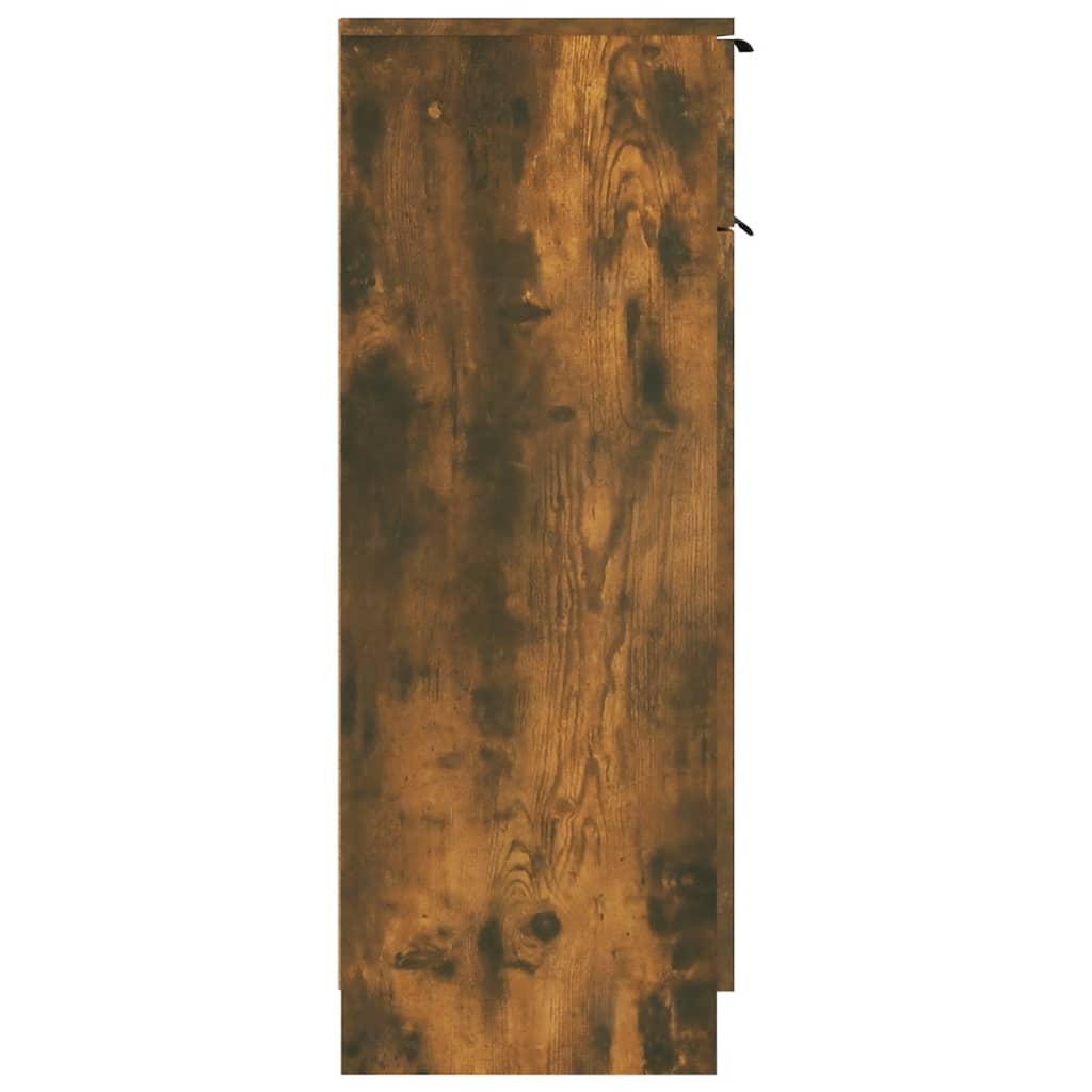 vidaXL Kúpeľňová skrinka dymový dub 32x34x90 cm spracované drevo