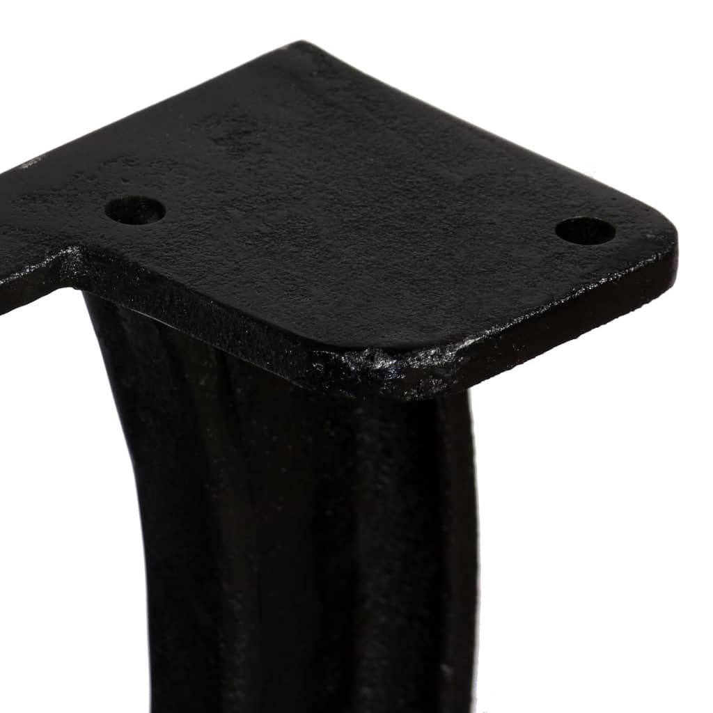 vidaXL Stolové nohy na jedálenský stôl 2 ks, rám v tvare X, liatina