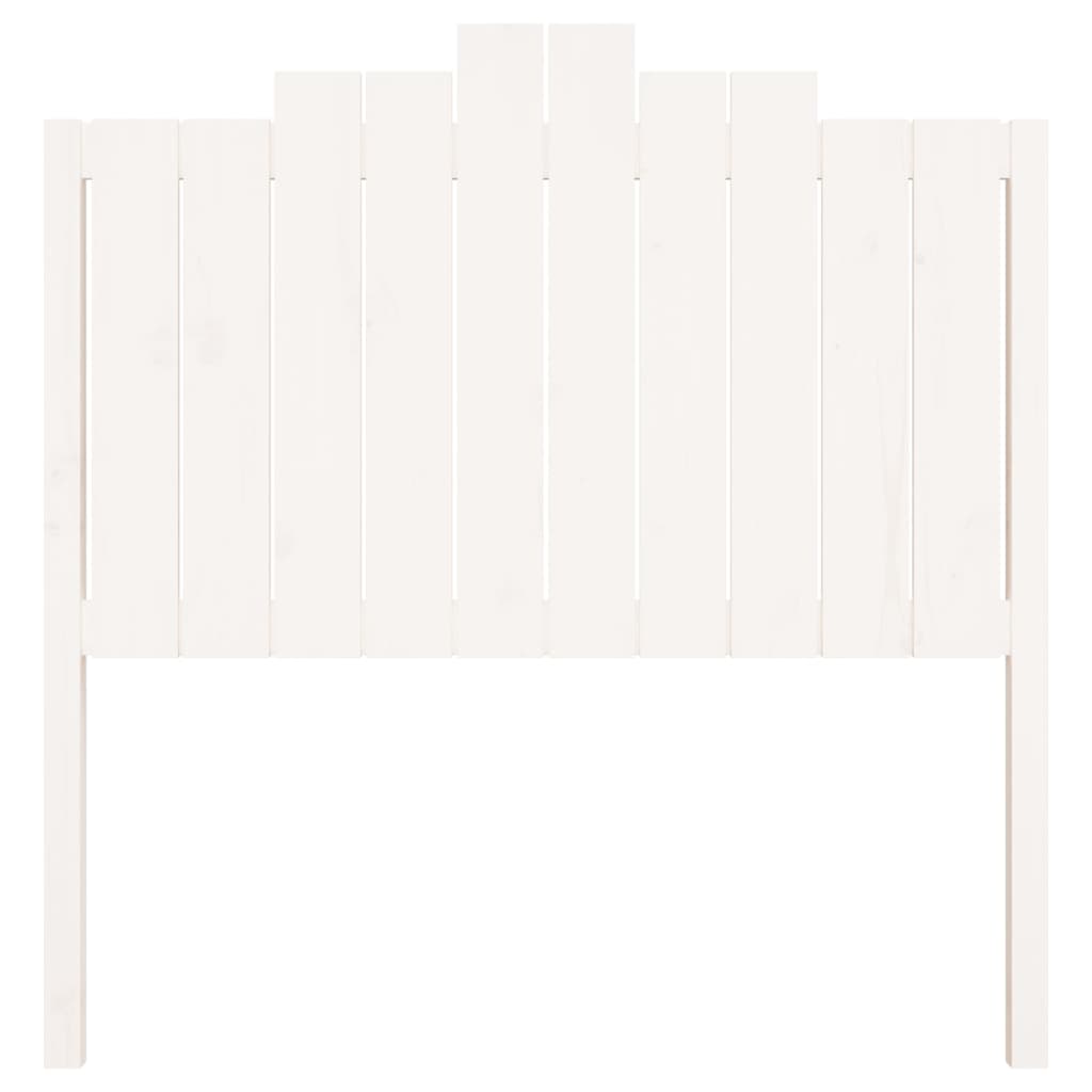 vidaXL Čelo postele biele 106x4x110 cm masívna borovica