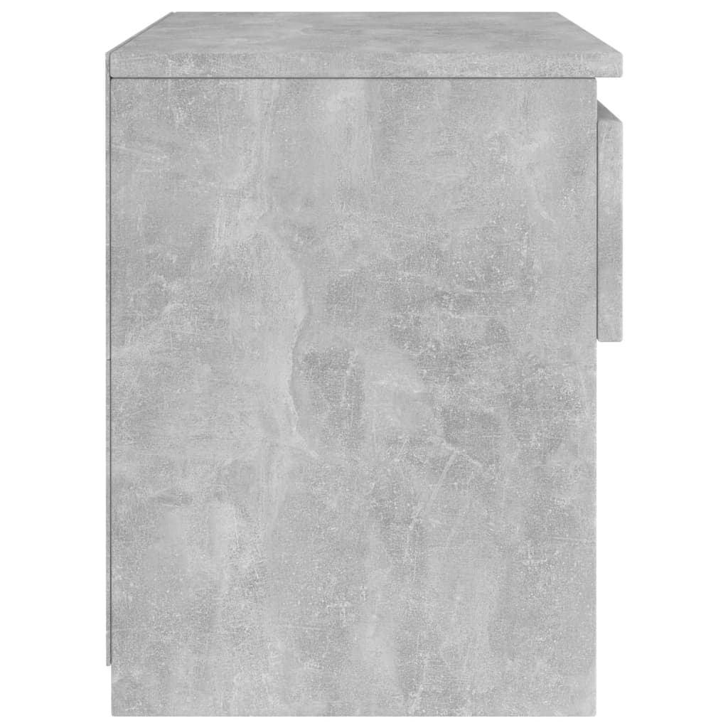vidaXL Nočný stolík, betónovo sivý 40x30x39 cm, kompozitné drevo