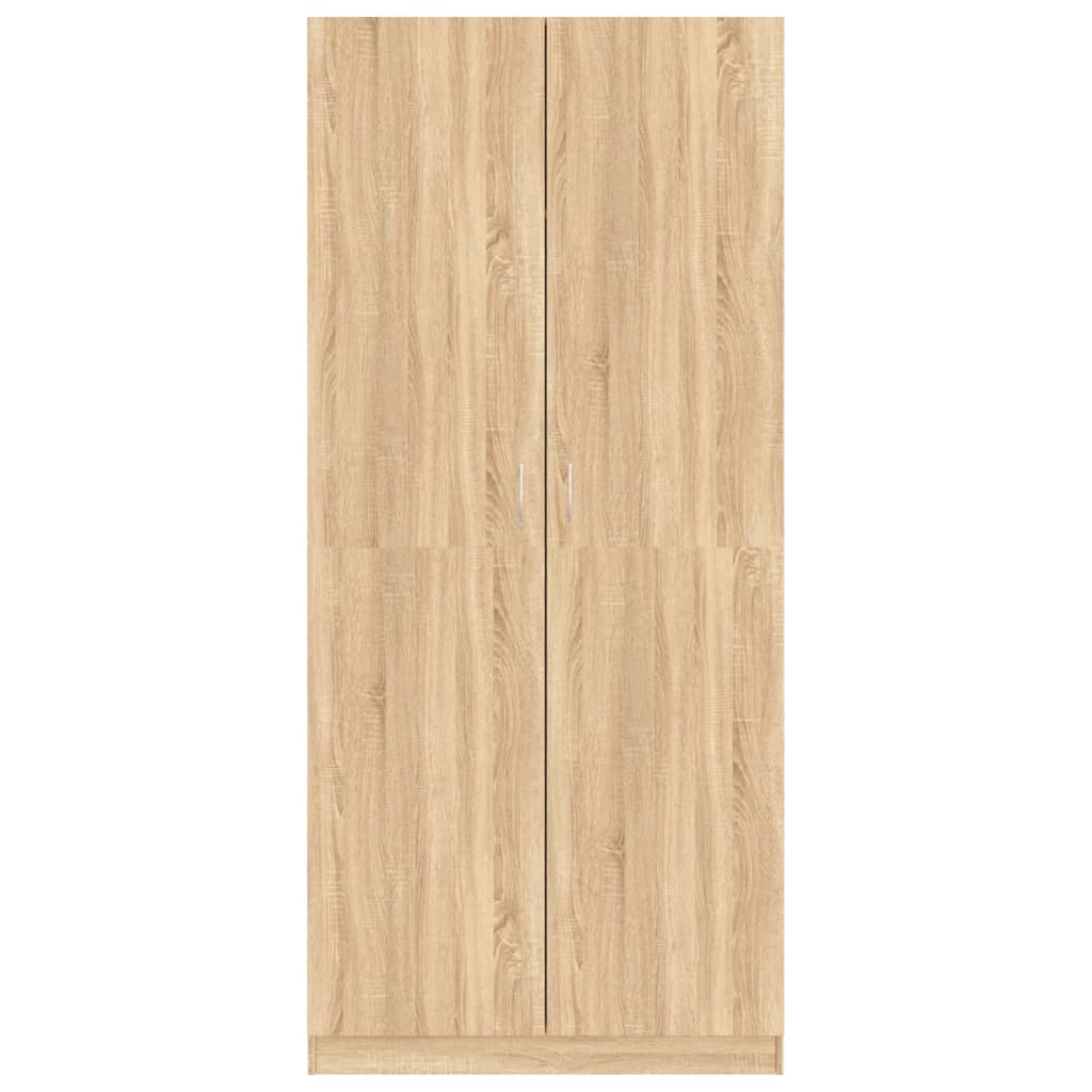 vidaXL Šatník, dub sonoma 90x52x200 cm, kompozitné drevo