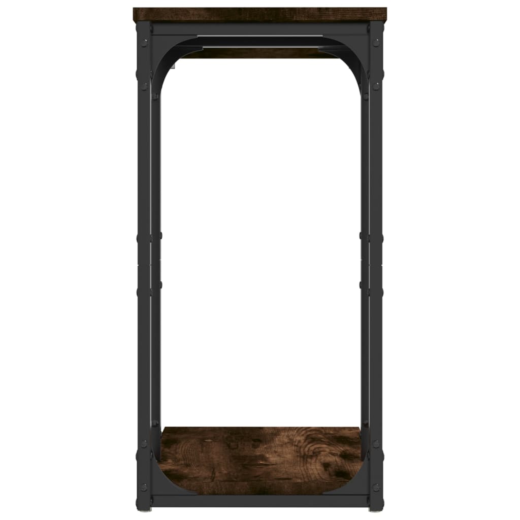 vidaXL Bočný stolík dymový dub 40x30x60 cm spracované drevo