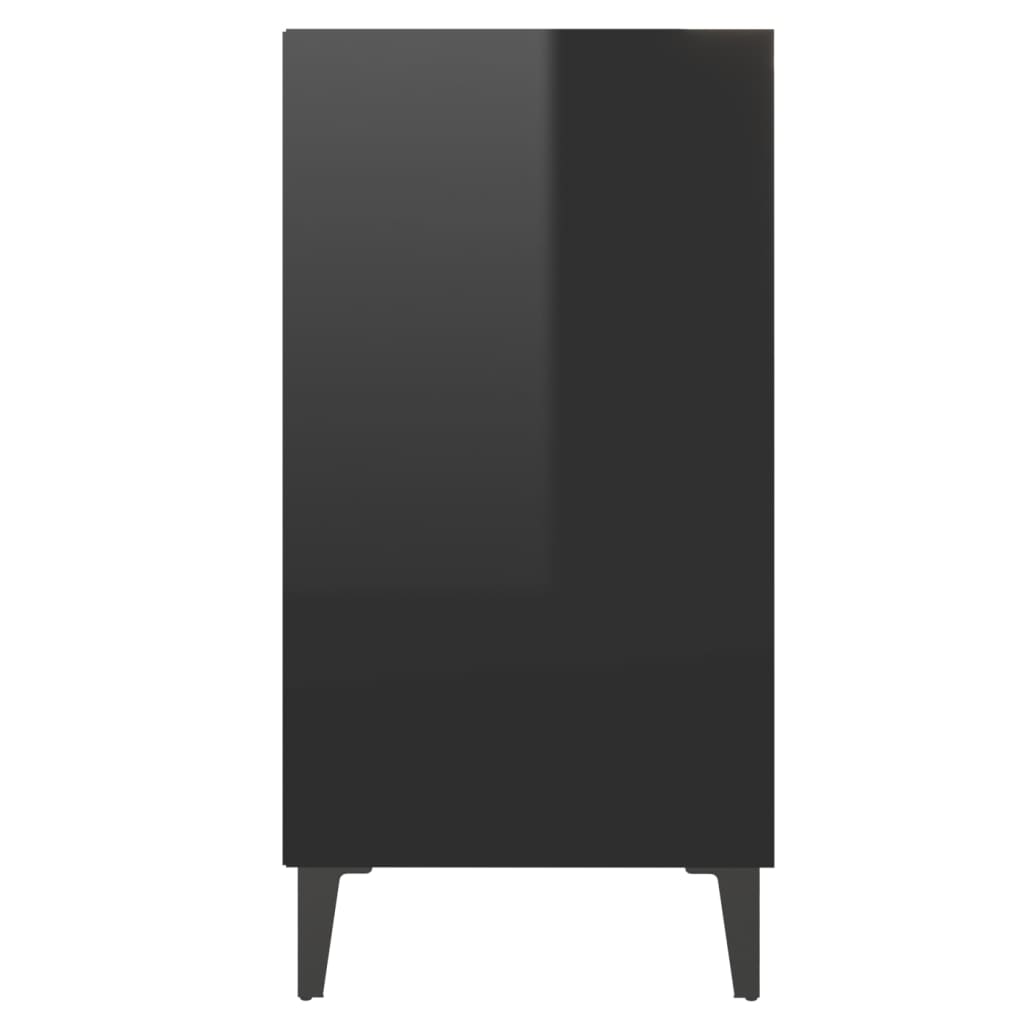 vidaXL Komoda, lesklá čierna 57x35x70 cm, kompozitné drevo