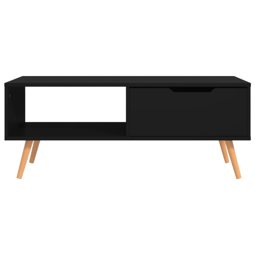 vidaXL Konferenčný stolík čierny 100x49,5x43 cm drevotrieska