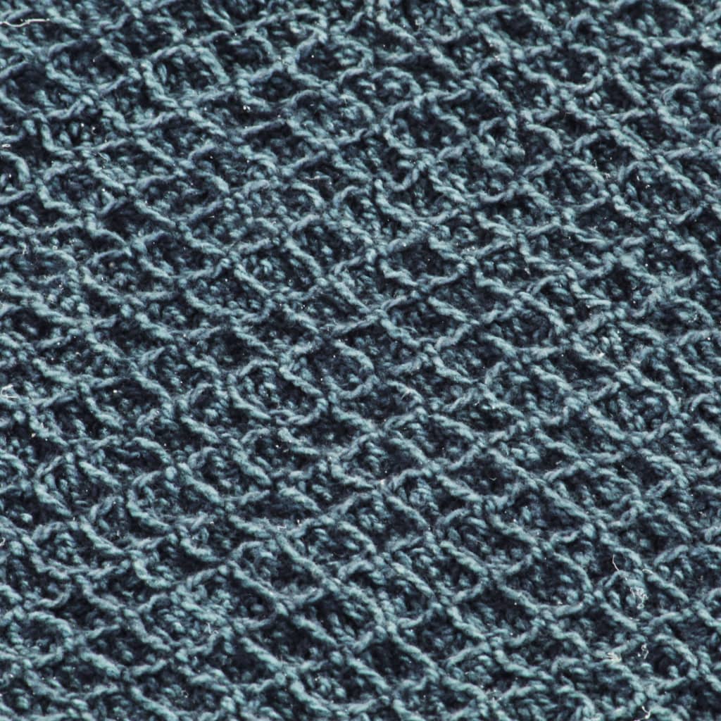 vidaXL Deka 220x250 cm indigovo-modrá bavlnená