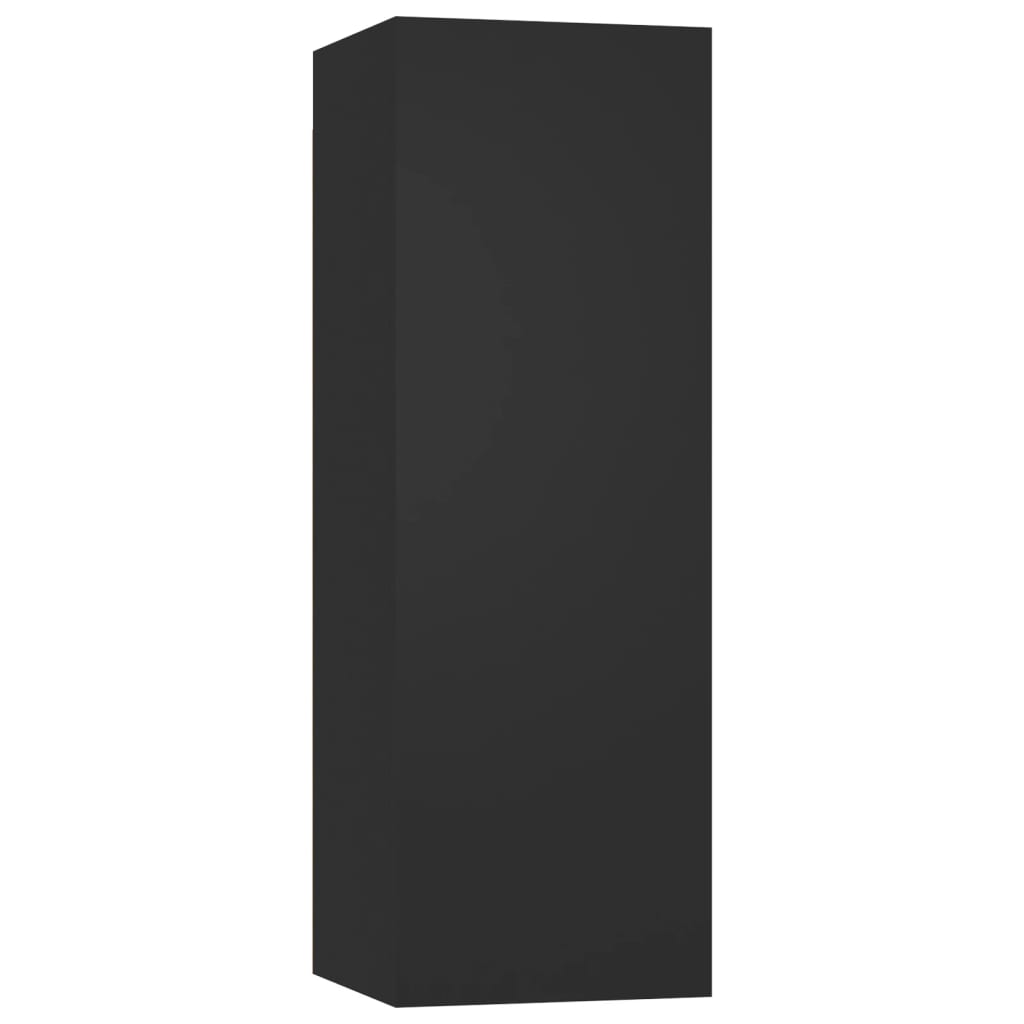 vidaXL 3-dielna súprava TV skriniek čierna drevotrieska