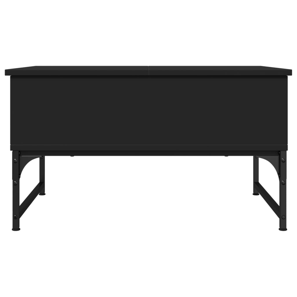 vidaXL Konferenčný stolík, čierny 70x50x40 cm, kompozitné drevo a kov