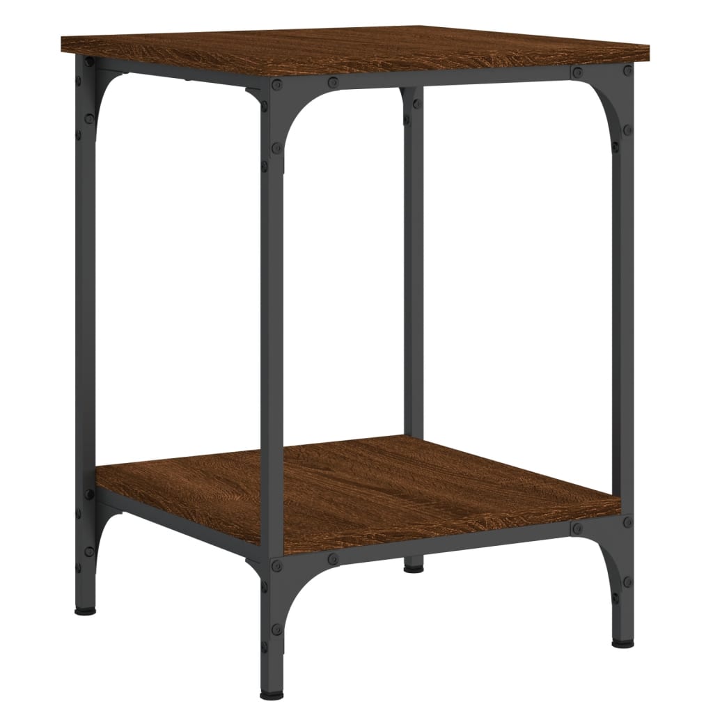 vidaXL Konferenčný stolík hnedý dub 40x40x55 cm kompozitné drevo