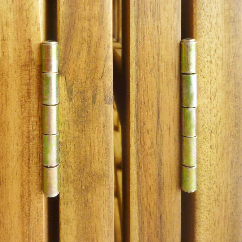 vidaXL 4-panelový paraván z masívneho akáciového dreva, 160x170 cm