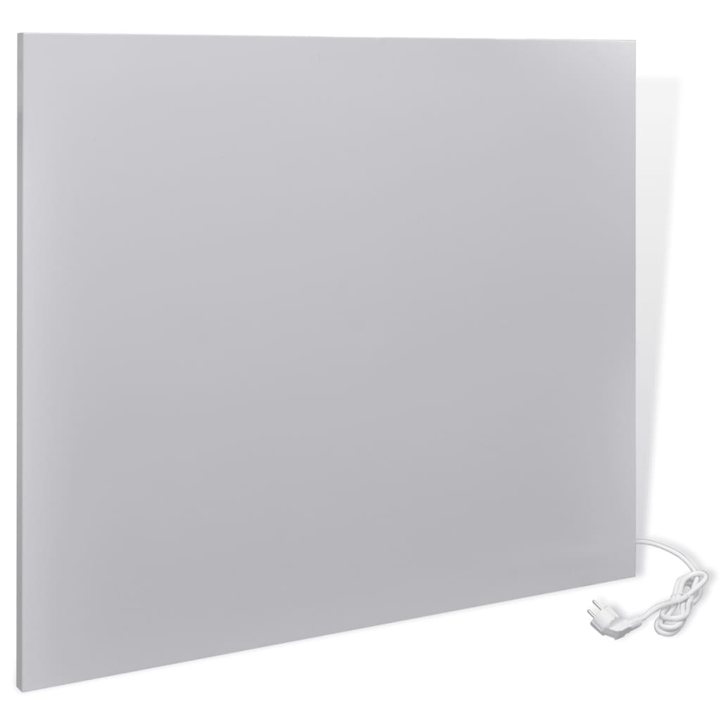 Vykurovací infrapanel, kovový, svetlo šedý 750 W 95 x 81 x 2,5 cm