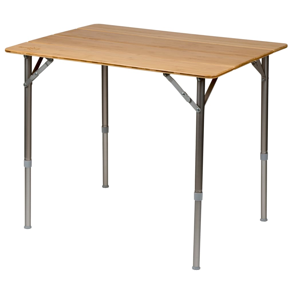 Bo-Camp Skladací kempingový stôl Suffolk 80x60 mm bambusový