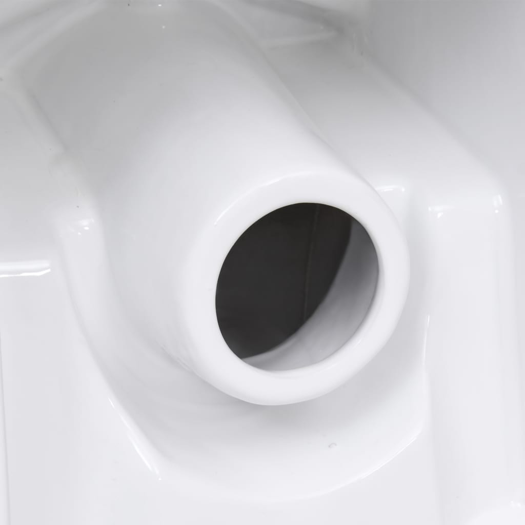 vidaXL Keramická toaleta, zadný odtok, biela