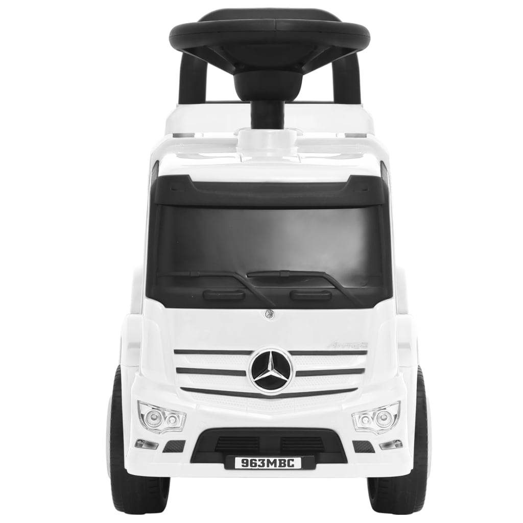 vidaXL Odrážacie auto Mercedes-Benz kamión biele
