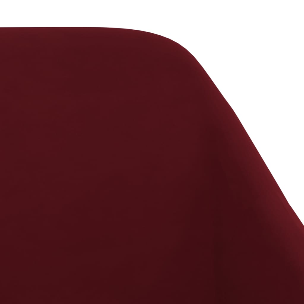 vidaXL Otočné jedálenské stoličky 6 ks vínovo-červené zamat