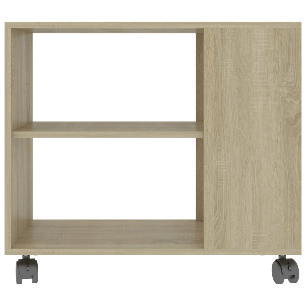 vidaXL Príručný stolík, dub sonoma 70x35x55 cm, kompozitné drevo