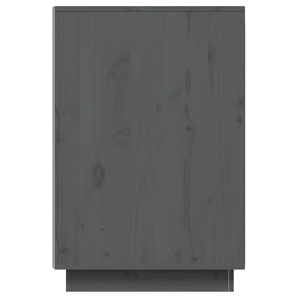 vidaXL Stolík sivý 140x50x75 cm masívne borovicové drevo
